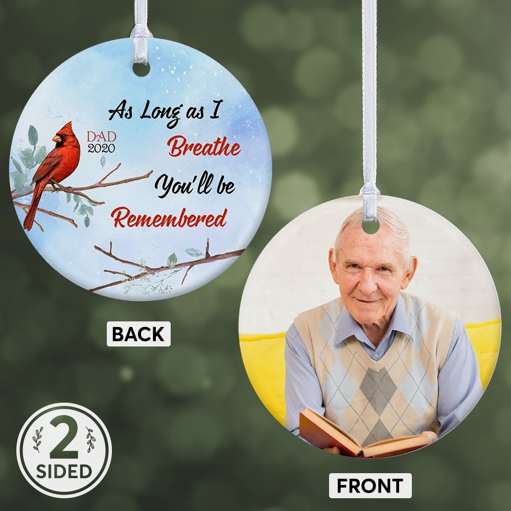 It's so hard to say goodbye when your dad are gone, but you can remember him and celebrate his lives with this unique Memorial Ornament. Don't forget to create some for sympathy gifts to comfort friends or relatives that recently lost their loved ones in their life!