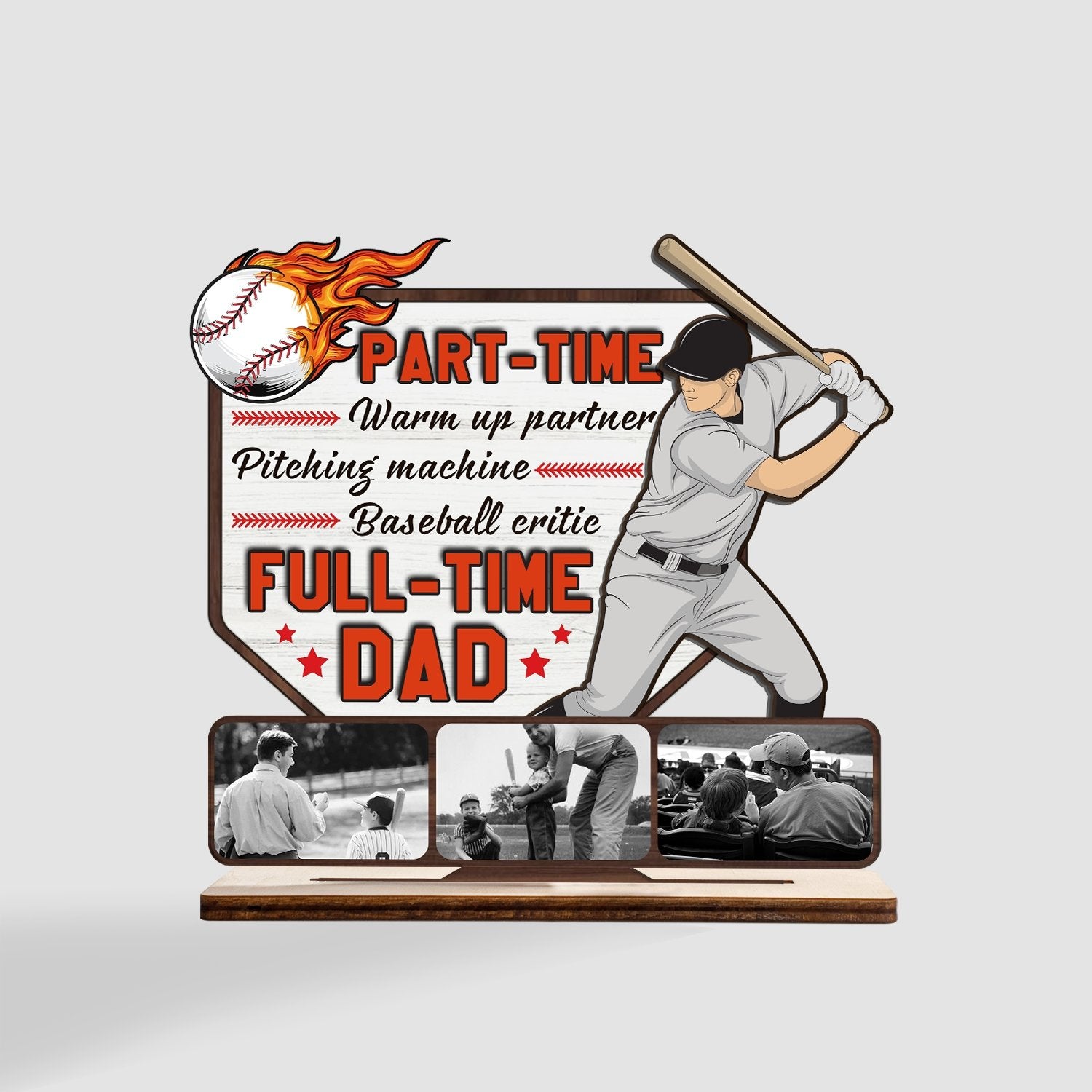 Baseball Dad, Gift For Baseball Lover - Part time warm up partner part time  pitching machine part time baseball critic full time dad