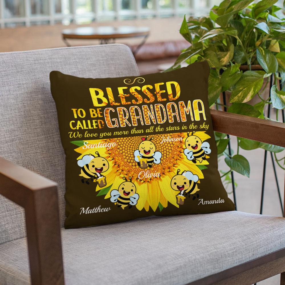 Being a long-distance grandma can be uneasy, but a thoughtful gift might make it a bit easier. Featuring beautiful sunflowers and lovely bees, this Personalized Pillow would be one of the best gifts for grandma. She’d love to place it on her bed, the sofa, or in your old room and hug it so tight when she’s missing you.