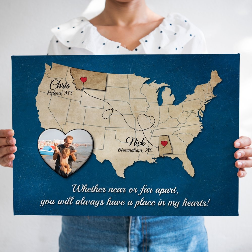 If you’re finding a personalized gift for grandparents that lives far away, so why not take a look at this Long Distance Canvas Wall Art. It consists of their locations, linked up with a photograph. Let such a sentimental gift surprise your grandparents right at the doorstep on this Grandparents Day!