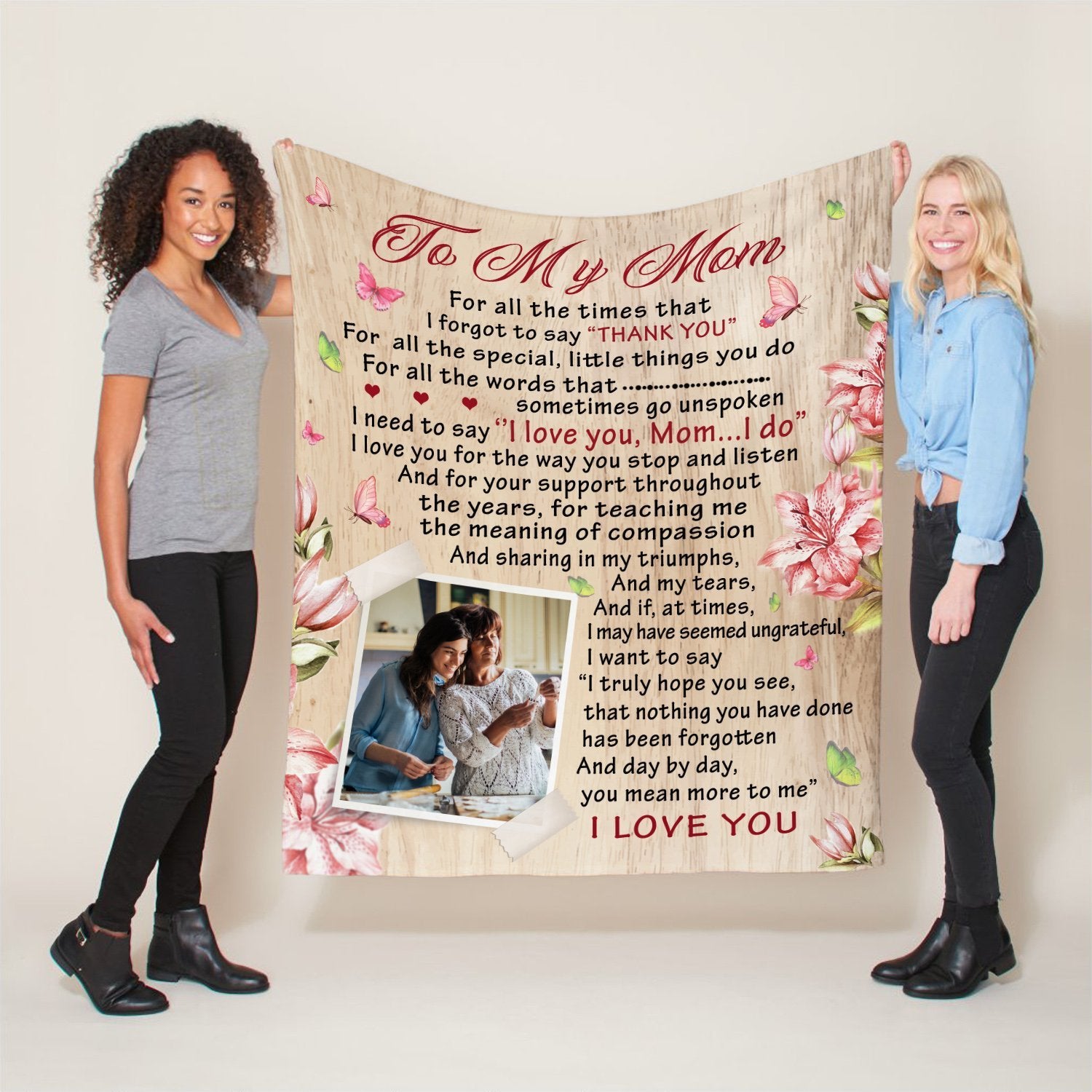 Personalized Mother's Day Blanket, Blanket For Mom, Step Mom Gift, Bon -  Cerigifts