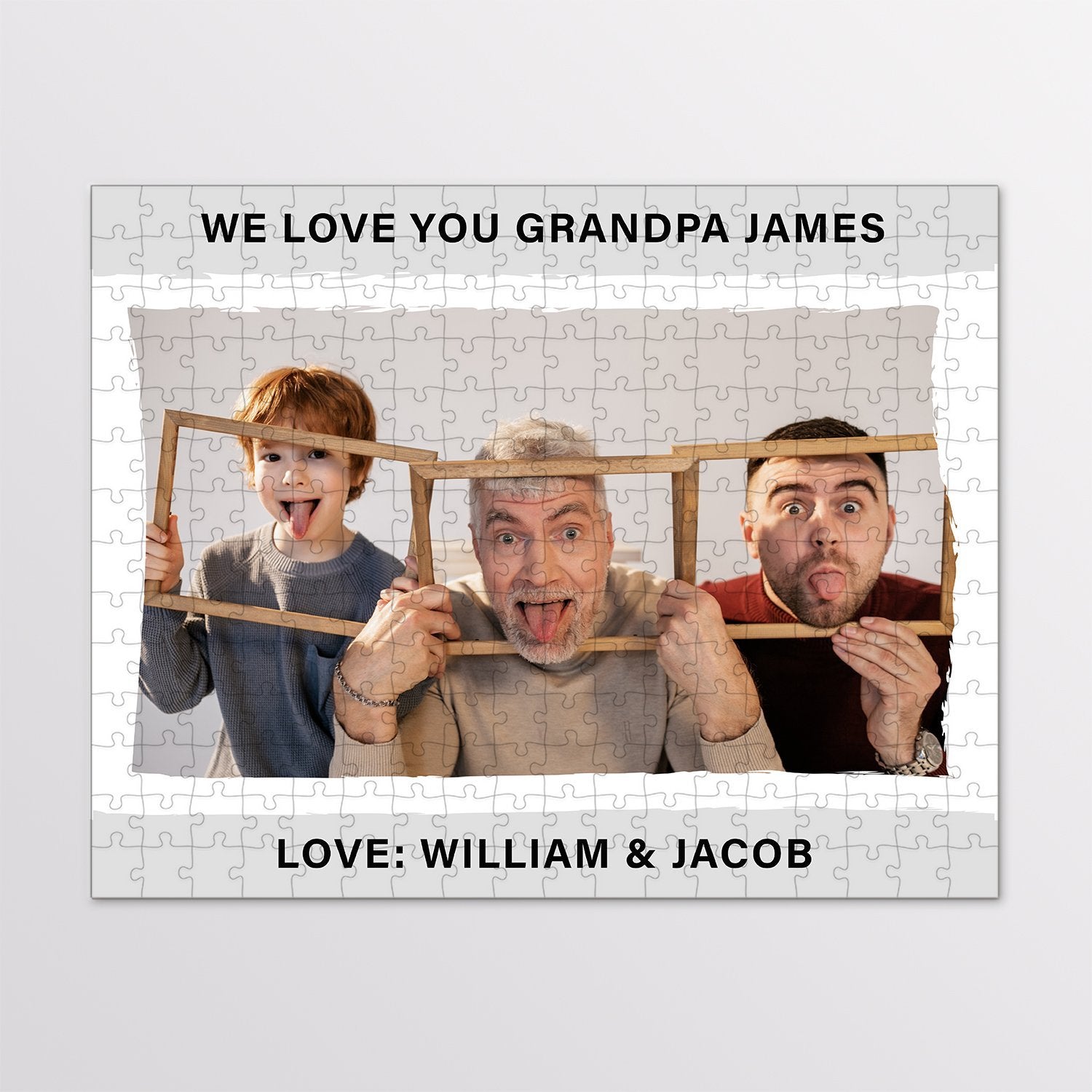 How about a personalized jigsaw puzzle with your own photo and text? It’ll be a cool and funny fathers day gift for your grandpa, especially if he is a puzzle lover. Give him this unusual gift and show him that the relationship between the two of you will be as close as the link of the puzzle piece.