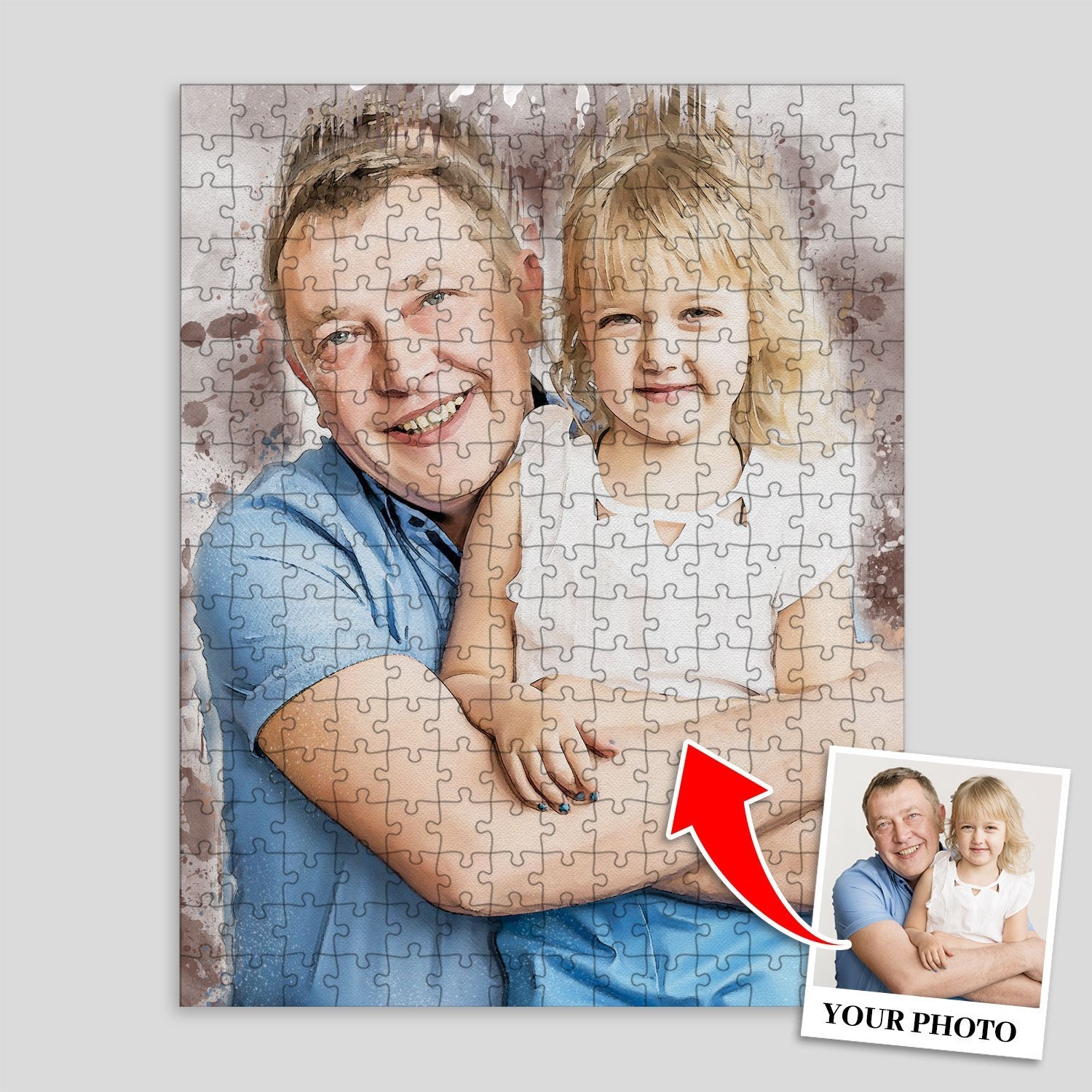 Why keep all your memorable photos in a photo album which never gets seen? Let's pick one of your favorite pictures and make it into a custom photo puzzle for your grandpa? I'm sure he would beam with pride when seeing him and his grandchild on a custom photo puzzle. It'd be a great idea for his home decor as well as a fun night activity for grandpa!