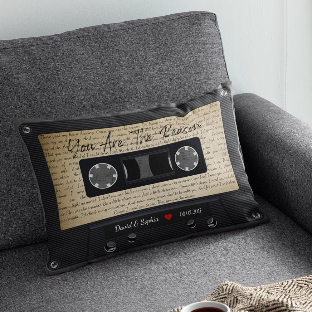 This pillow with photo, song title & artist name on it is the perfect cozy Valentine's Day for him. A music themed gift he will cherish for years to come. Easy to customize and enough to melt his heart. Design your romantic anniversary gift for husband today!