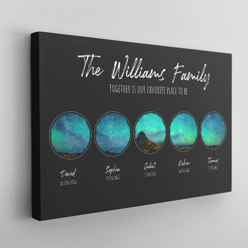 Let's celebrate your grandparents' birthday with a personalized star map that shows what the night sky was like on their day of birth. You can even personalize it further with the name of your choice and the date printed below it. I bet they’ll treasure it forever.