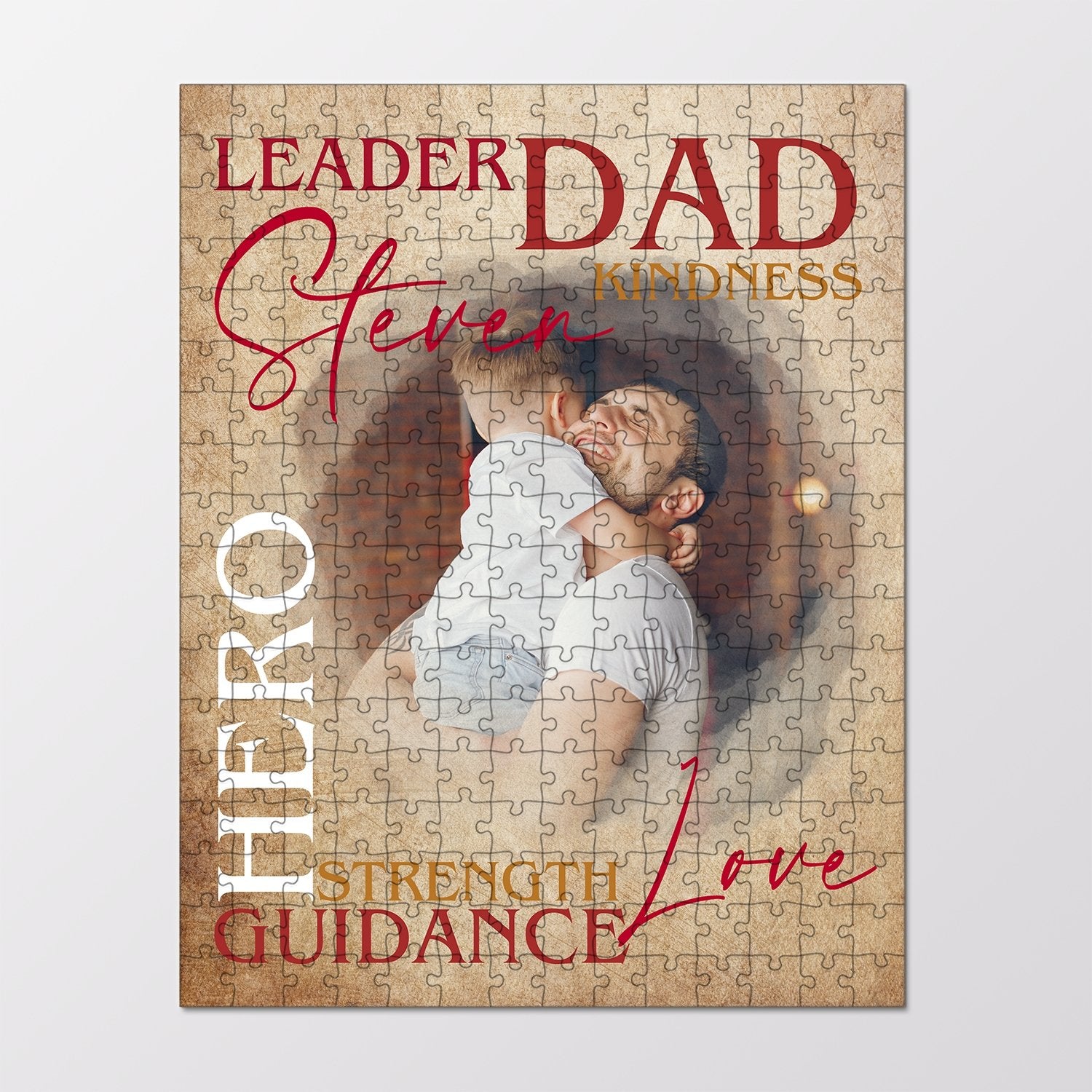 Want to challenge dad a bit? Yeah, we have a very cool idea for you boys: A Custom Photo Jigsaw Puzzle. Challenge daddy to finish the puzzle, and then wait and see his reaction when he realizes he is enjoying his kid's special gift. Sure to you, dad can not stop his tear and will give you a tight hug.