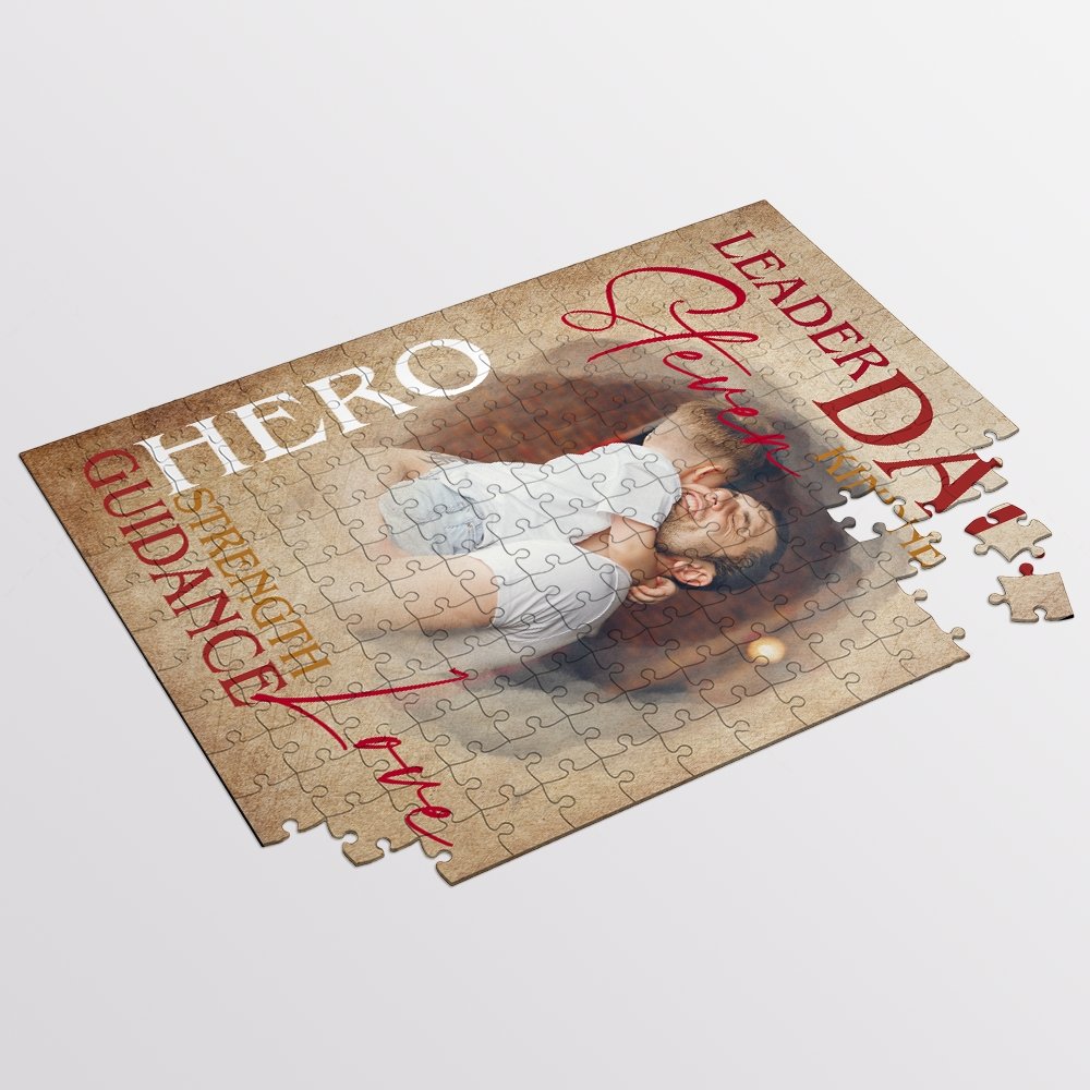 This personalized photo jigsaw puzzles shows all great personalities of a good dad. It's sure to make him so happy.