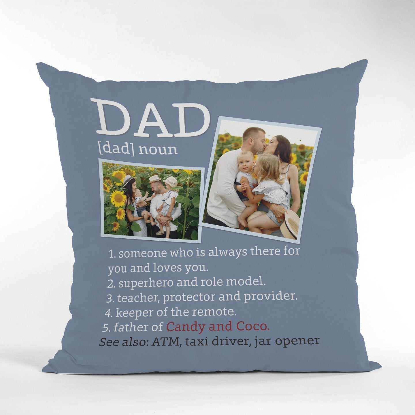 jemite Custom Pillows Case with Picture Personalized Pillow with Photo,  Personalized Gifts for Birthday Christmas Halloween Fathers Mothers  Valentines