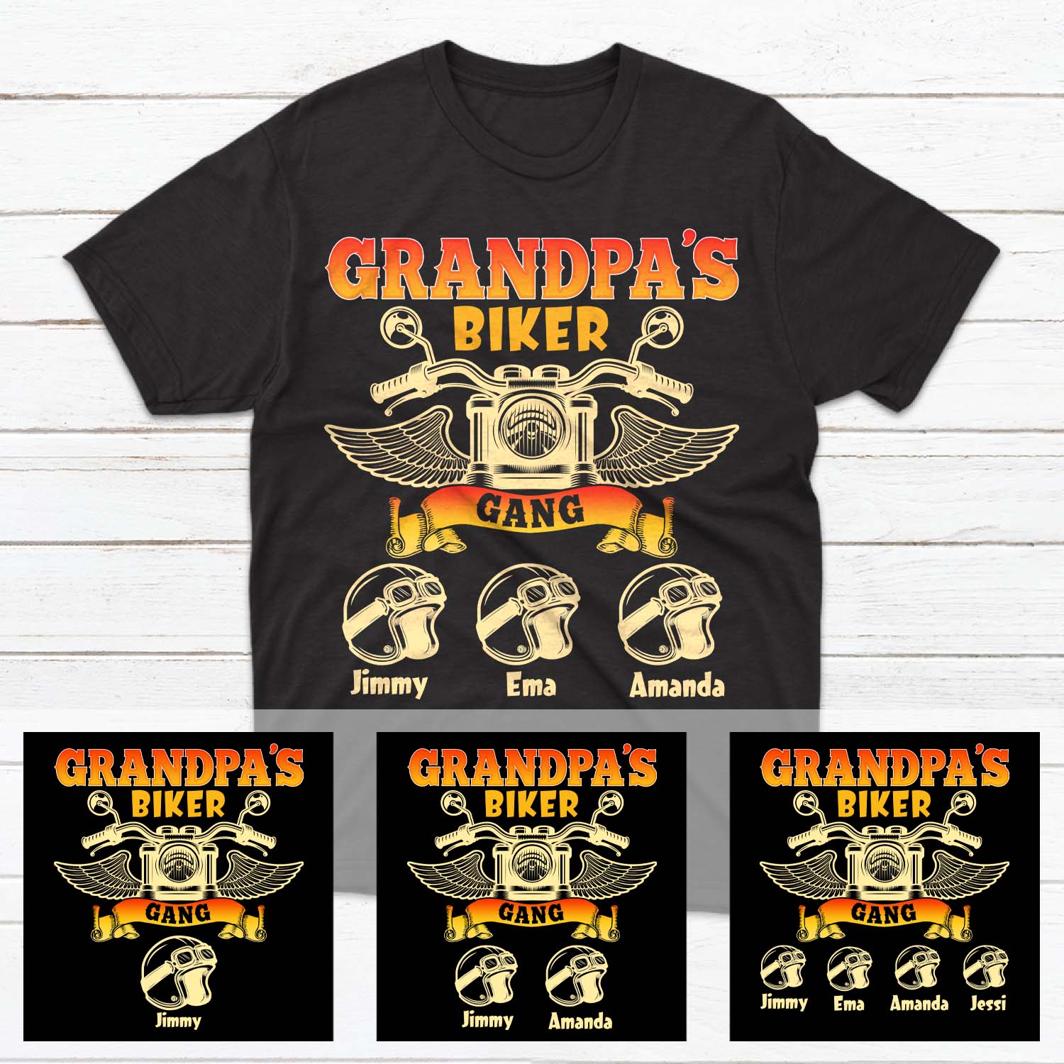 Reel Cool Grandpa Customizable Shirt