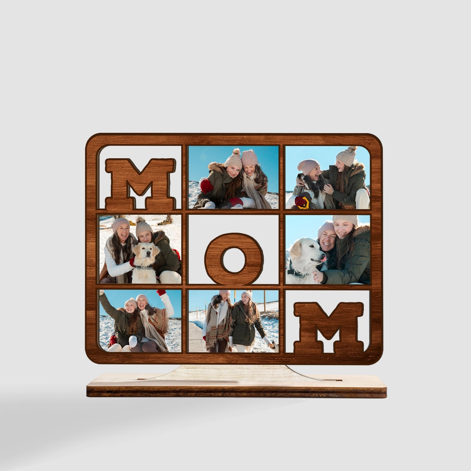 Personalized Wooden Plaque With Family Name And Photo – Canvasgiftco