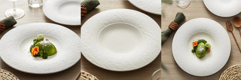 Minimalistic Ceramic White Plate