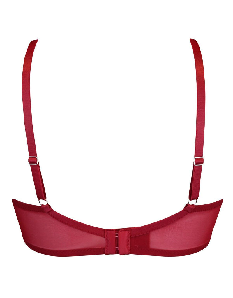 Pour Moi Hush Half Cup Bra Ruby Red – Brastop US