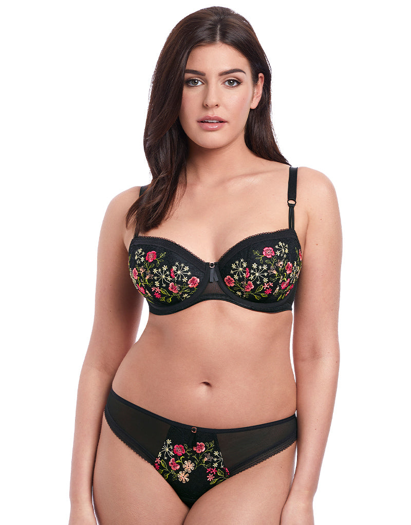 Download Freya Rhea Padded Half Cup Bra Black - Brastop US