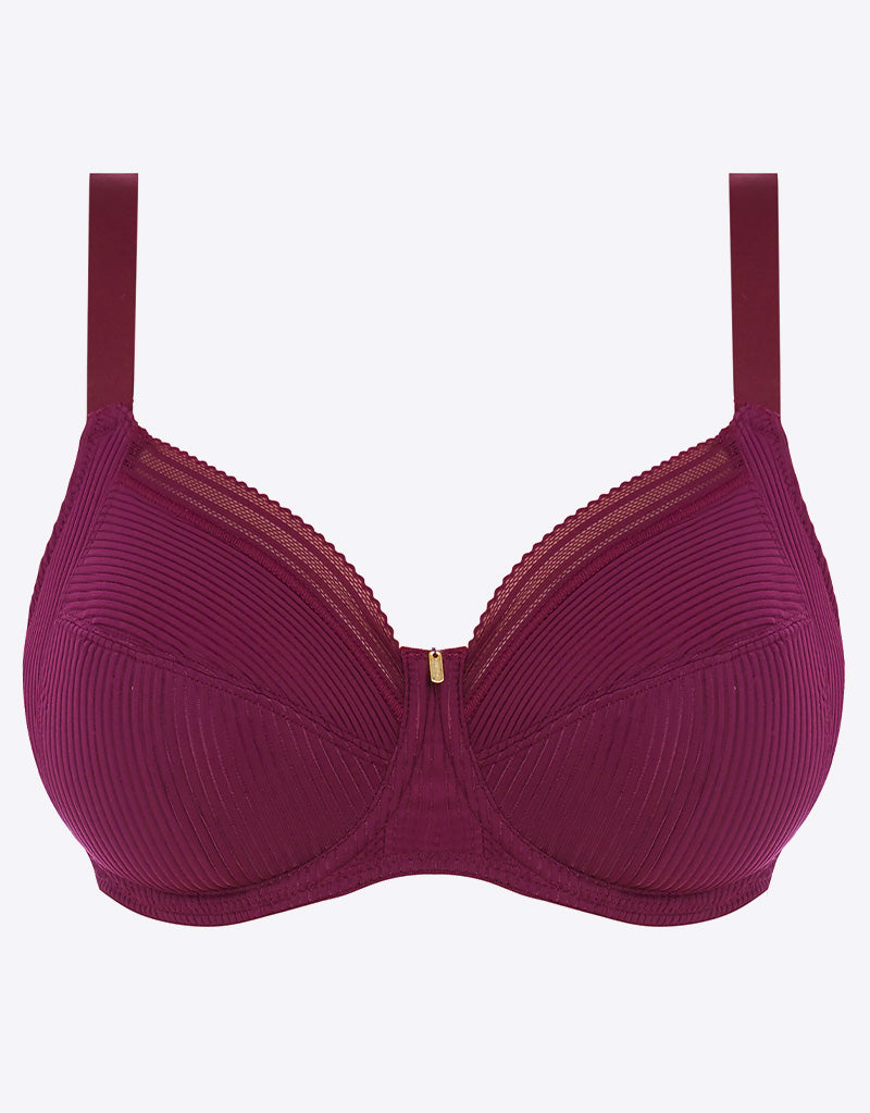 Fantasie Fusion Full Cup Side Support Bra Black Cherry – Brastop US