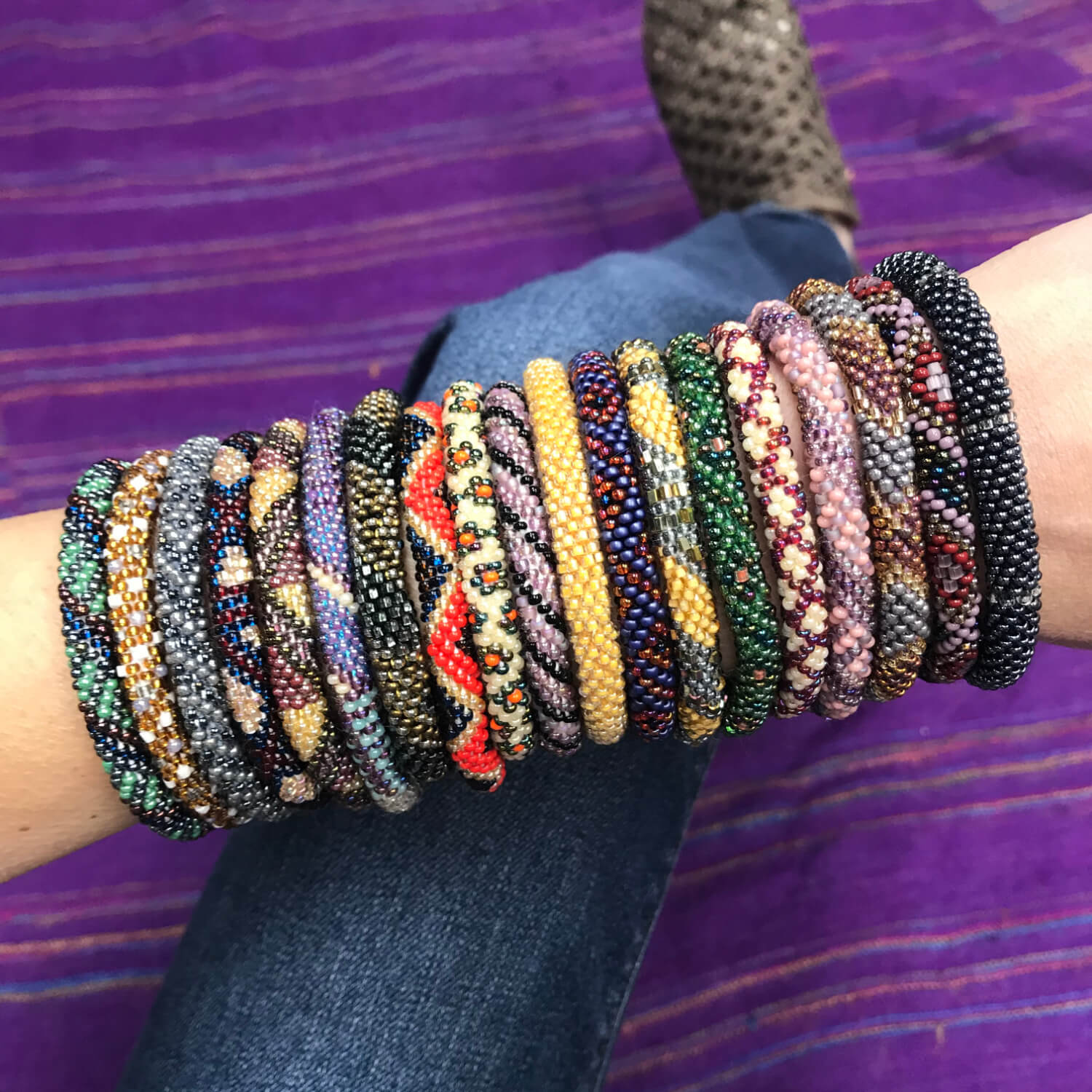 Wholesale Nepal Slide On Bracelet, Seed Bead Bracelet, Handmade Nepal –  LOTUS SKY