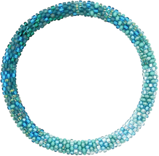 Beaded Bracelet Pattern -sparkling blue oval Bracelet Tutorial