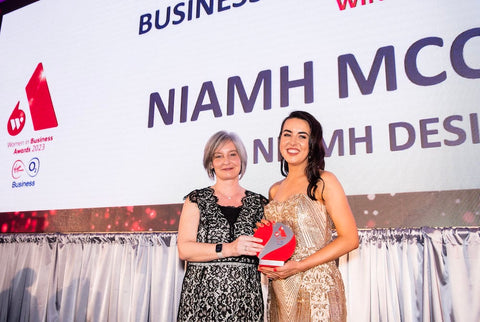 Niamh McCarthy of Niamh Designs Best Young Business Woman of the Year 2023