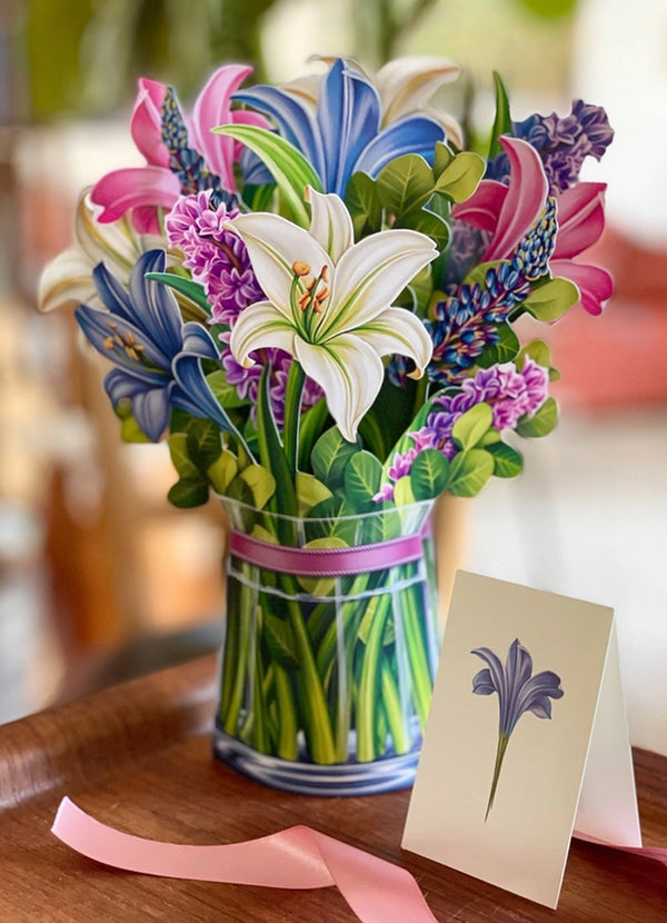 Nantucket Hydrangeas- Fresh Cut Paper Pop-Up Bouquet in Provo, UT