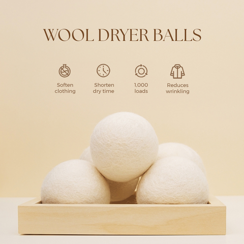 Wool Dryer Balls can greatly help reduce wrinkling from your bedding