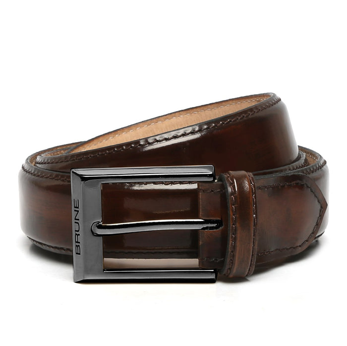 brown patent leather belt