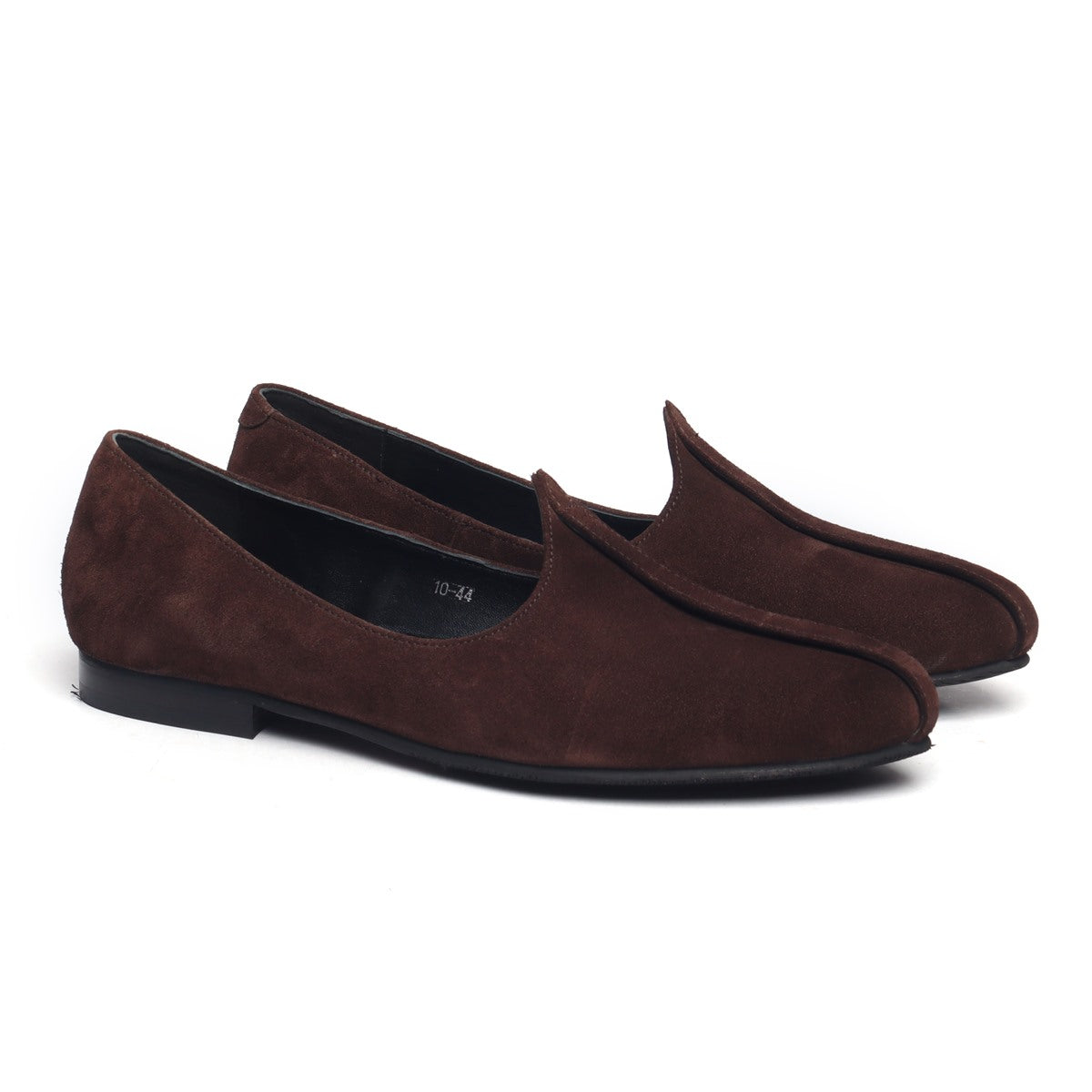 Brown Suede Leather Jalsa Jutti By Bareskin