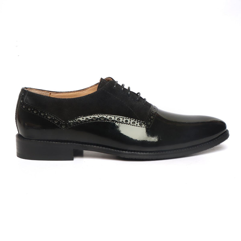 black suede oxford