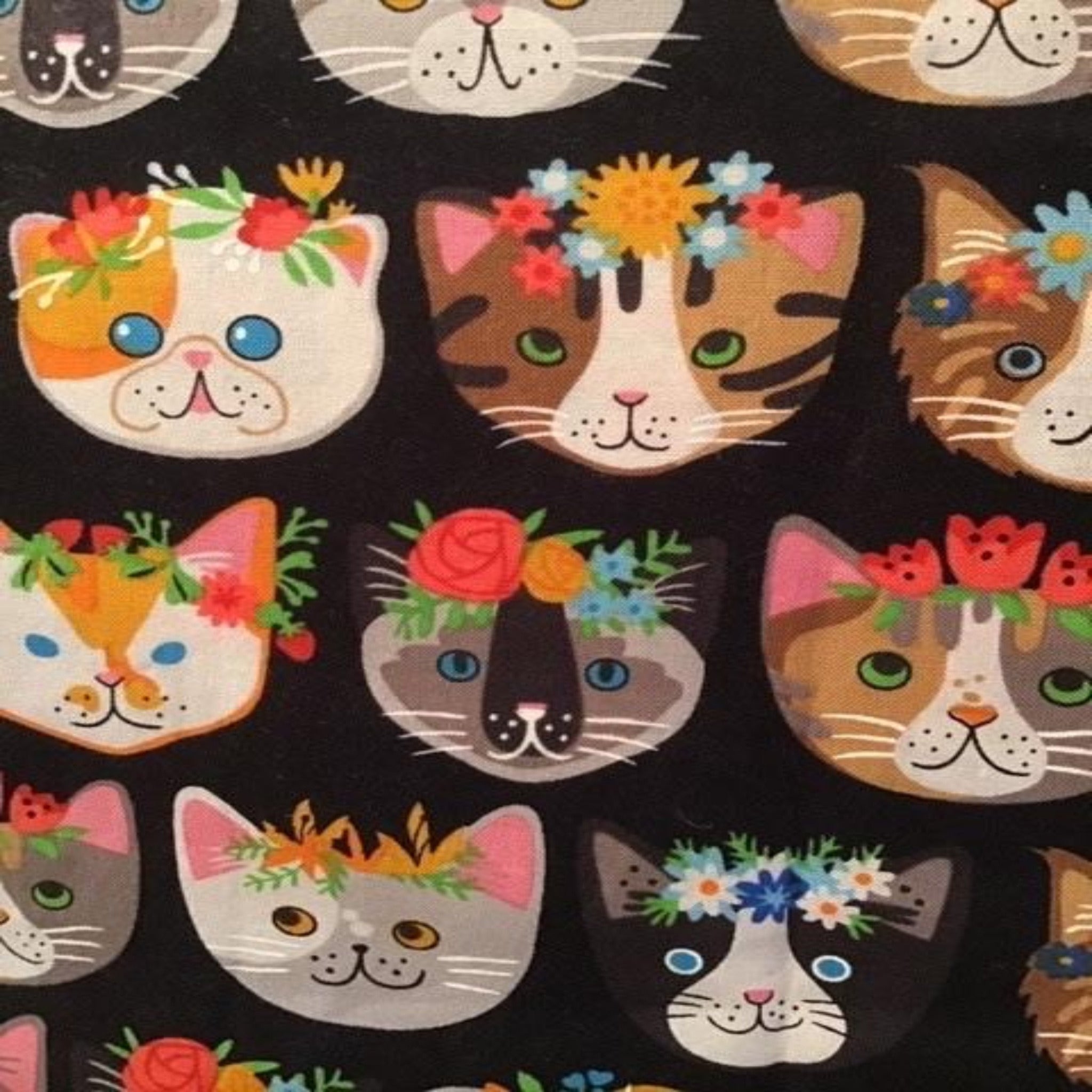 E54 Couvre Visage Avec Motifs De Gros Chats