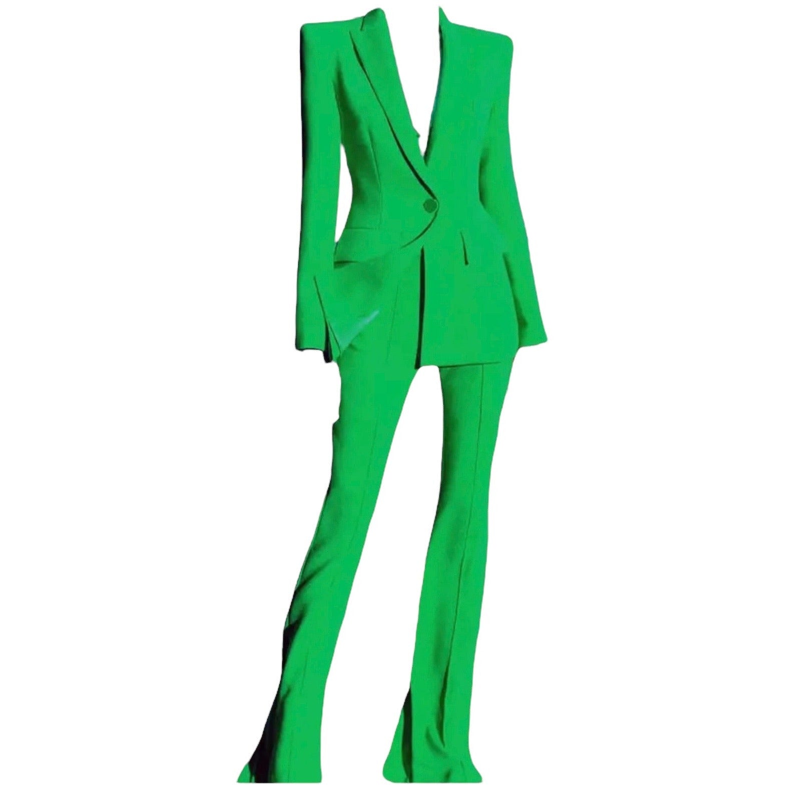 Elegant Ladies Green Trouser Suit for Wedding Guests  Cerrura Fashions