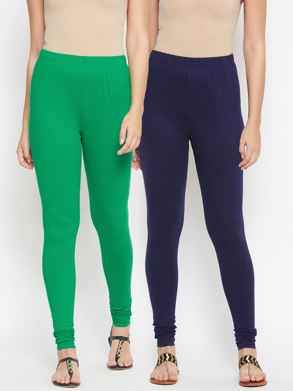 Black & Green Churidar Legging Combo (Sku-LEGCO12968) – BITTERLIME