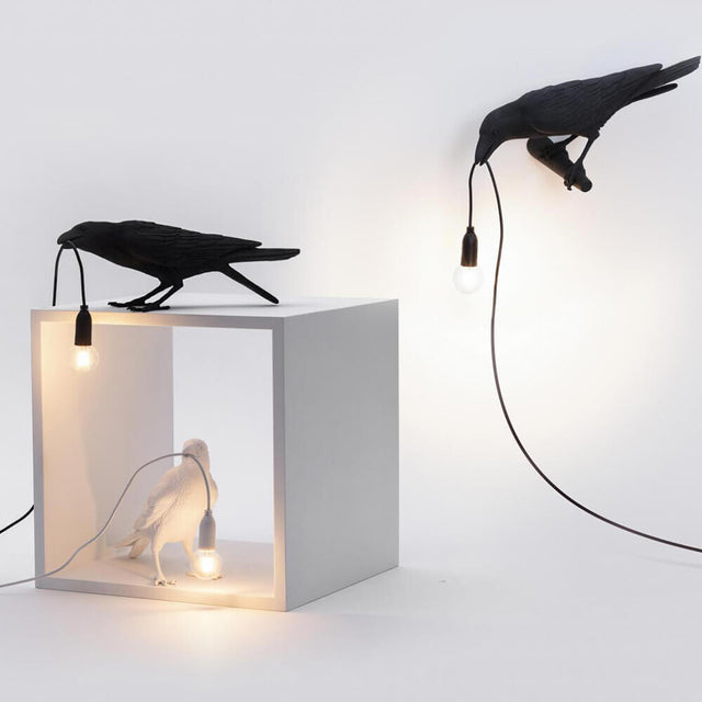 Symposium Yoghurt Veraangenamen Seletti - Lighting: Bird Lamp White Looking Right - Hanging – La Dolce Vita  Concept Store