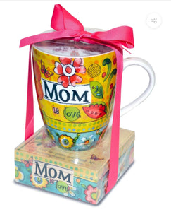 Mom mug & note pad set