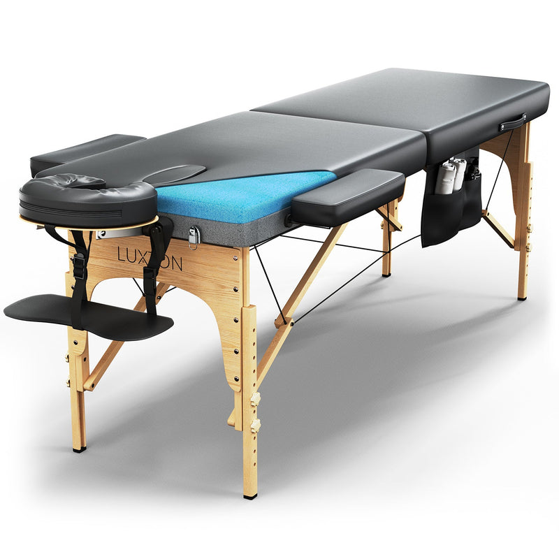 Luxton Home Premium Memory Foam Massage Table Brookstone Dev