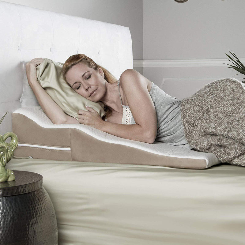 wedge pillow with antimicrobial cover