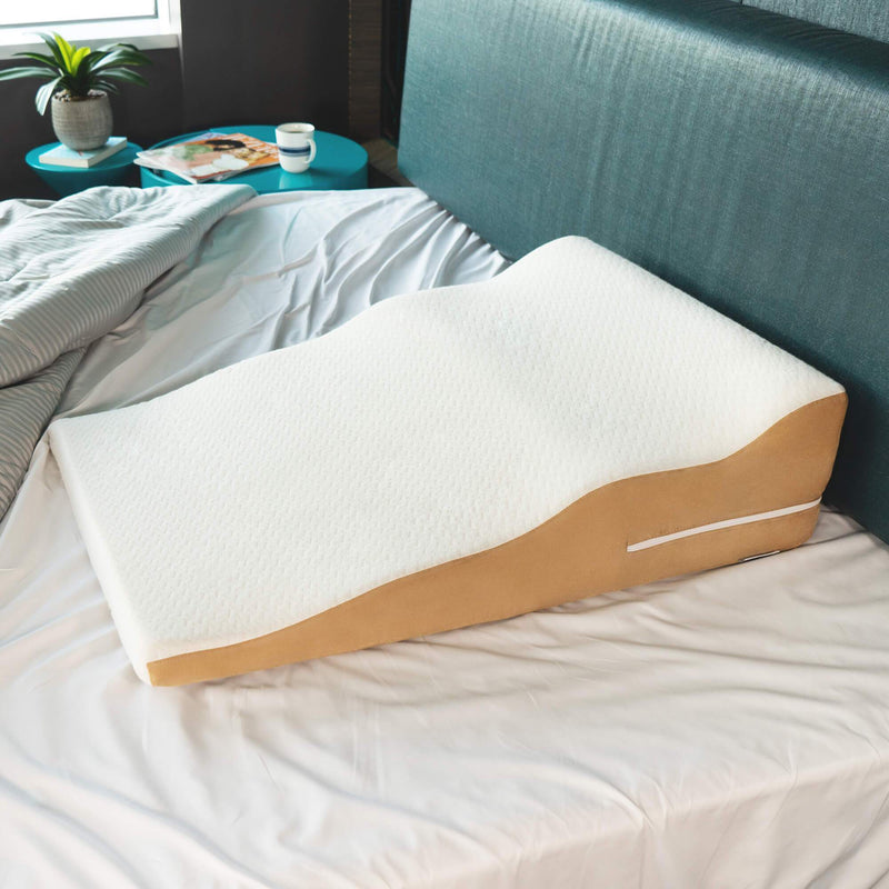 wedge pillow with antimicrobial cover