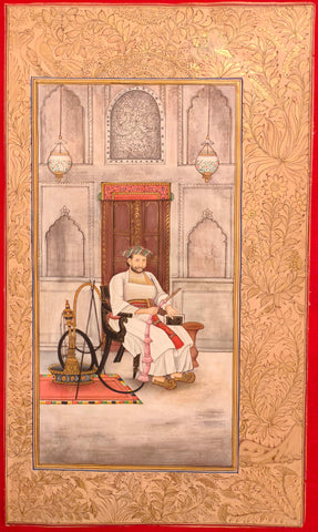 Mughal Maharajah Portrait Painting