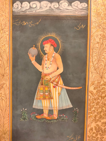 Mughal Portrait Indian Miniature Painting