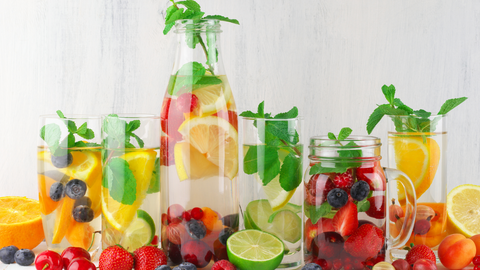 water infused with fruit