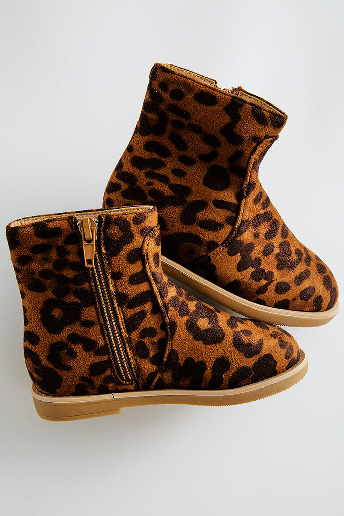 Sky majs støj Leopard zip boots kids to tween – HoneyBean