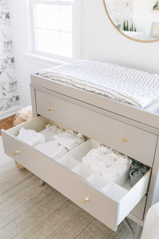 Changing table with a changing pad