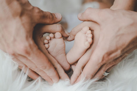 baby and parents