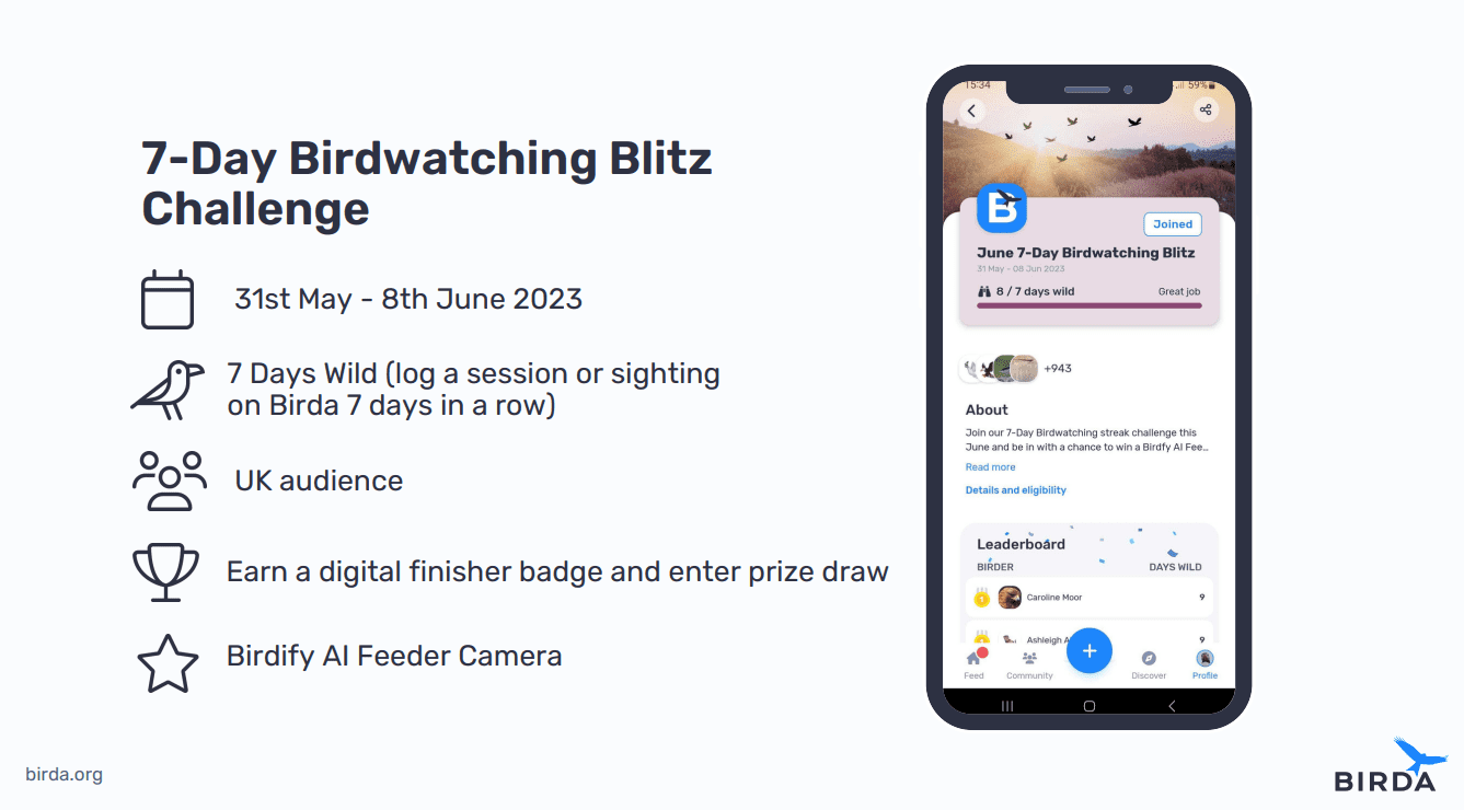 June 7-Day Birdwatching Blitz Challenge