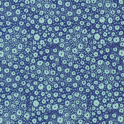 Tokyo Milk Neptune and the Mermaid - Floral Reef Navy | Fabric Spark