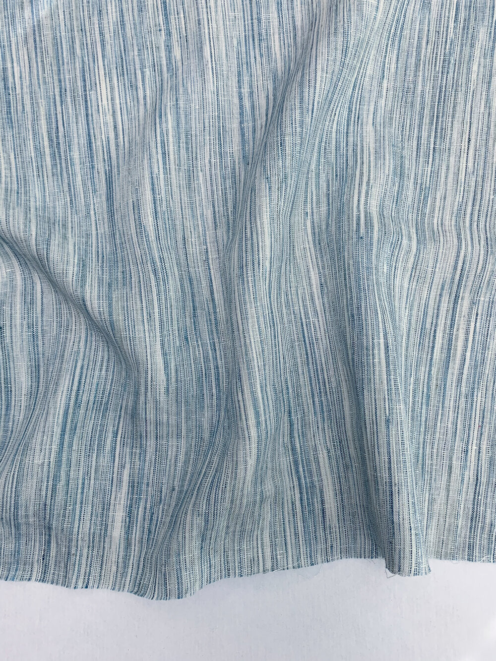 Savona 100% Linen in Blue — Fabric Spark