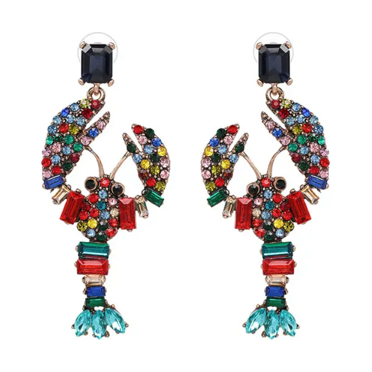 Uniquely Irregular Crabs in a Bucket Earrings