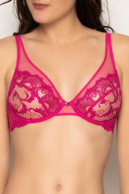 Dressing Floral 3D Spacer Plunge Underwire Bra Ambre Nude 34E by Lise  Charmel