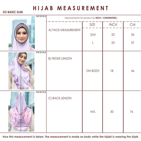 SIZE GUIDE SO-BASIC SLIM