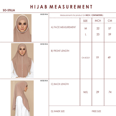 SIZE GUIDE SO-STILLA