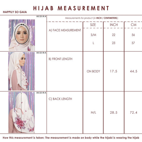 SIZE GUIDE HAPPILY-SO GAIA