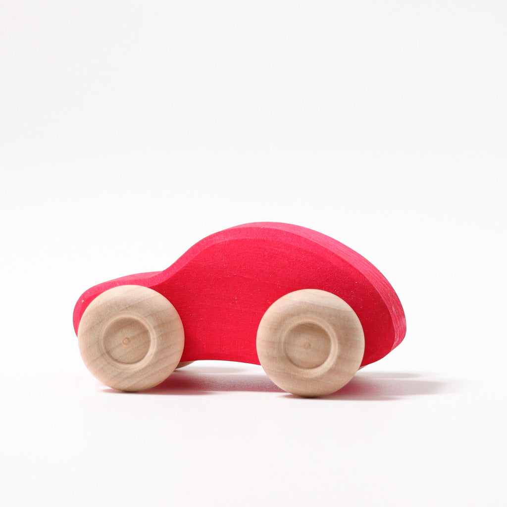 grimms wooden car, red