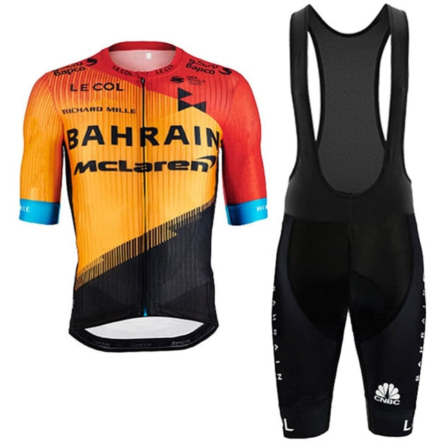 cycling bib and jersey set